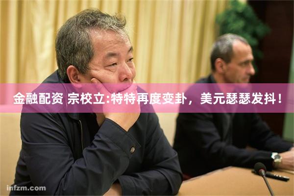 金融配资 宗校立:特特再度变卦，美元瑟瑟发抖！