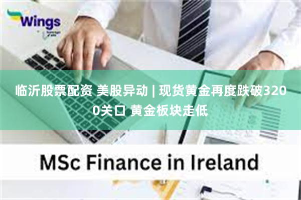 临沂股票配资 美股异动 | 现货黄金再度跌破3200关口 黄金板块走低